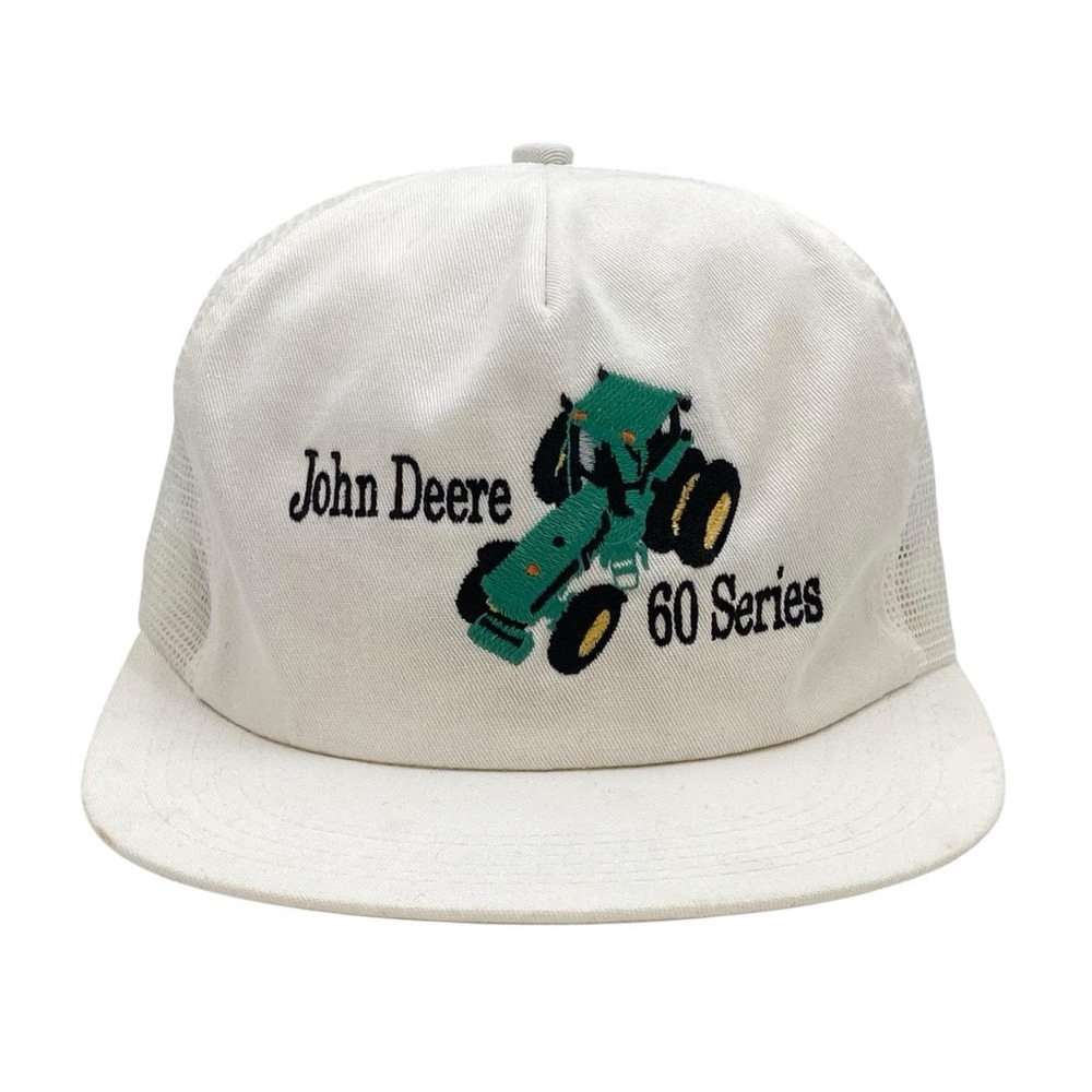 John Deere 60 Series Tractor Vintage K-Products Snapback Hat‎ Mesh Back